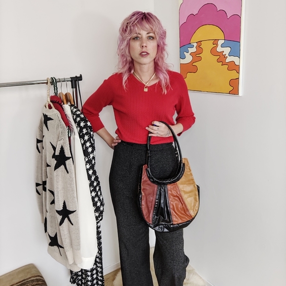 Vintage Red Sweater - Picture 3 of 10